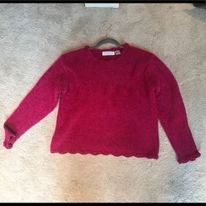 Cozy scalloped edge sweater